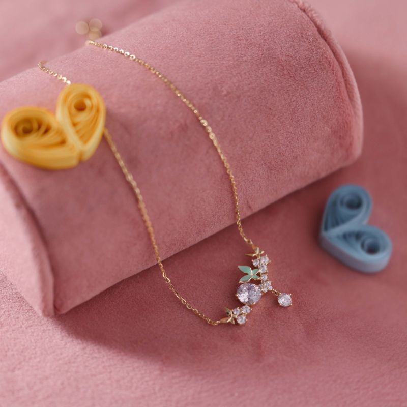 Breezy Butterfly Silver Chain Pendant