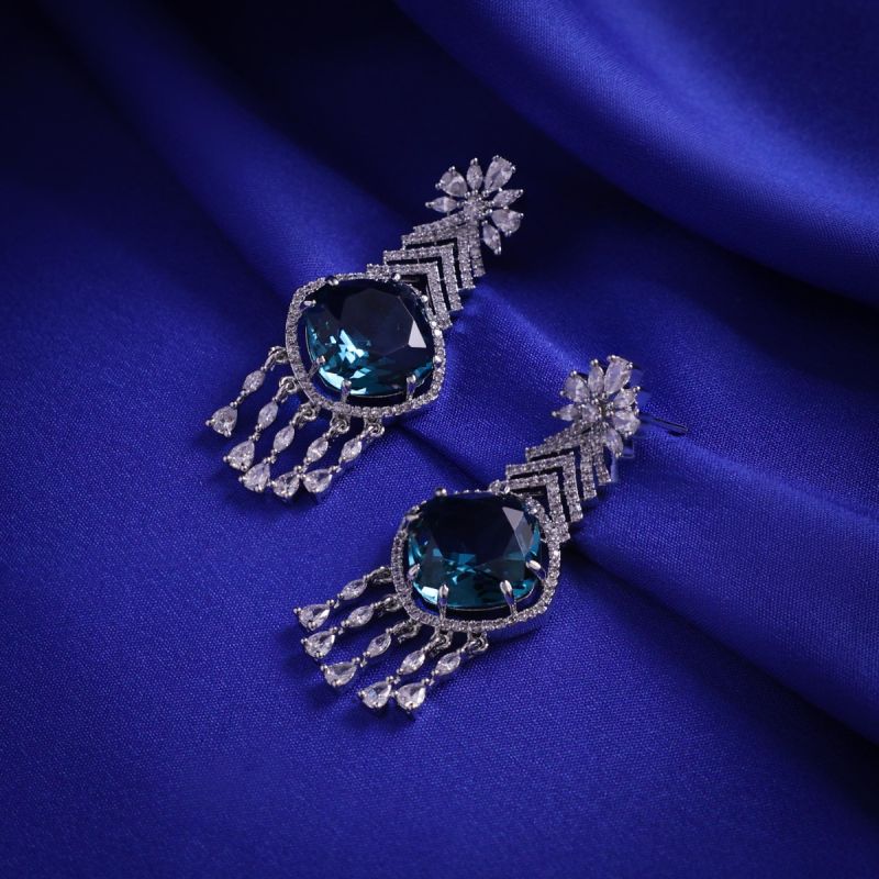 Luminous Azure Danglers