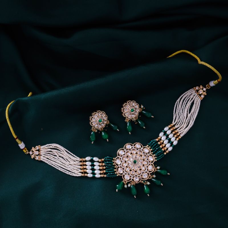 Moonlight Bloom Choker Necklace Set