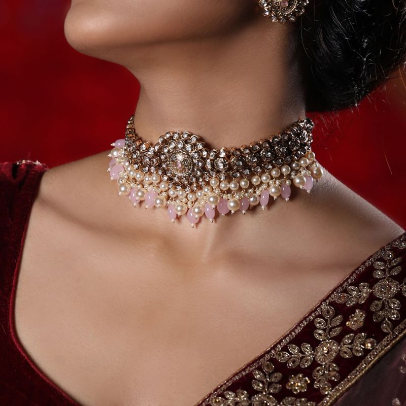 Moonlit Dazzle Choker Necklace Set