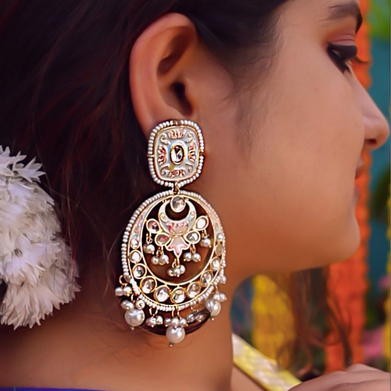 Divine Symphony Chandbali Earrings