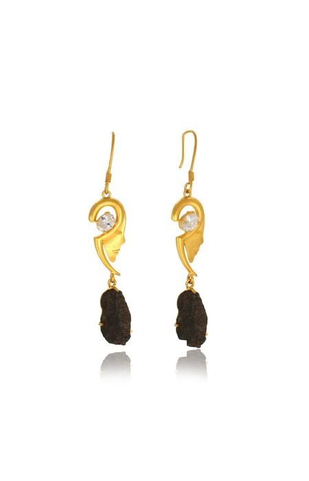 Human Face Crafted Hook Earrings