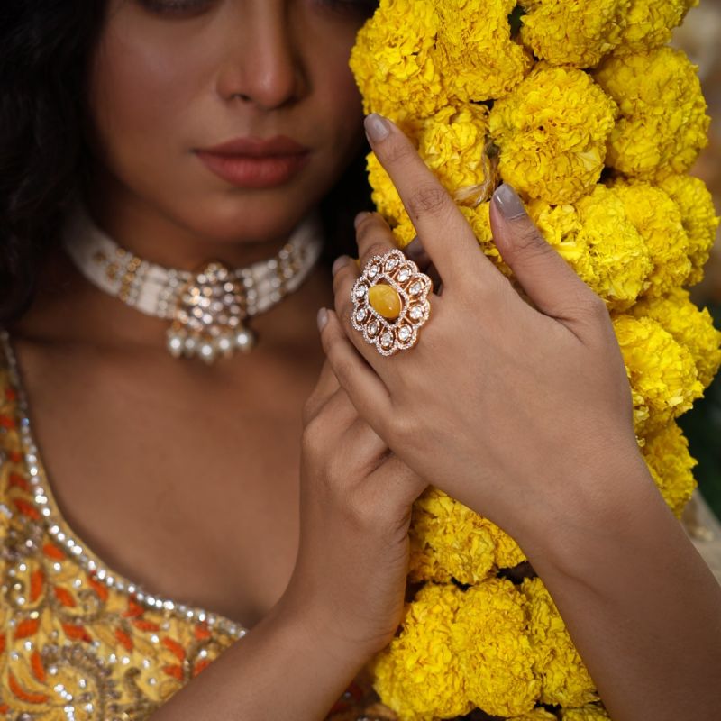 Artsy Haldi Ring