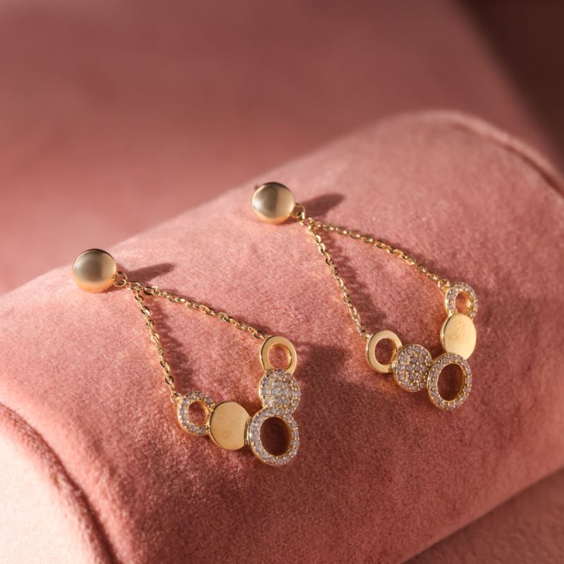 Pretty Desire Silver Drop Earrings