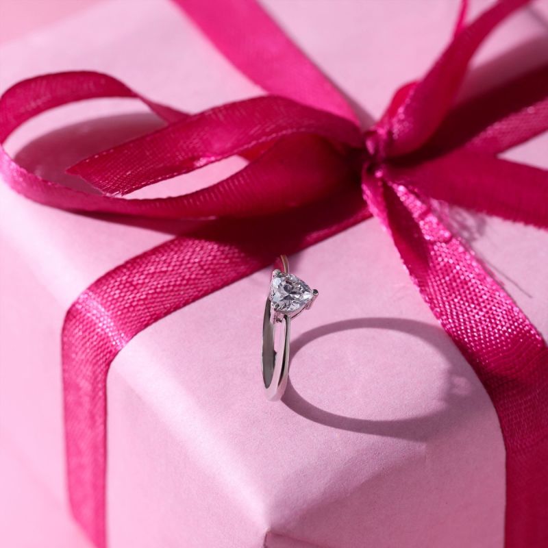 Simple Sweetheart Silver Ring