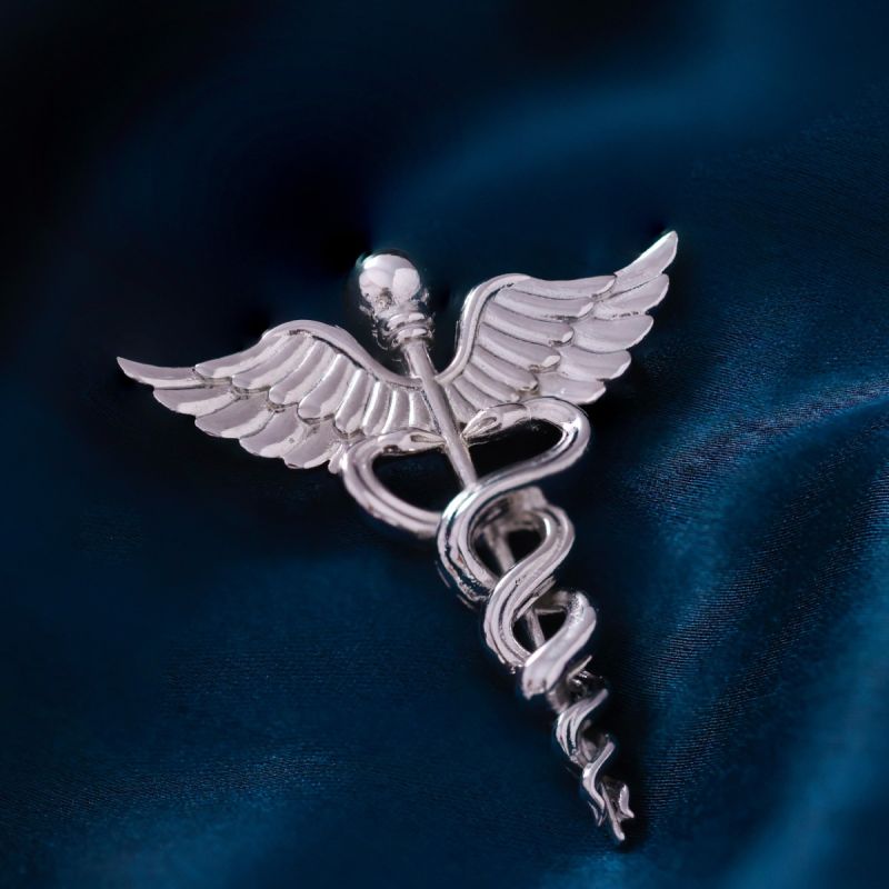 Mr. Doctor Silver Brooch