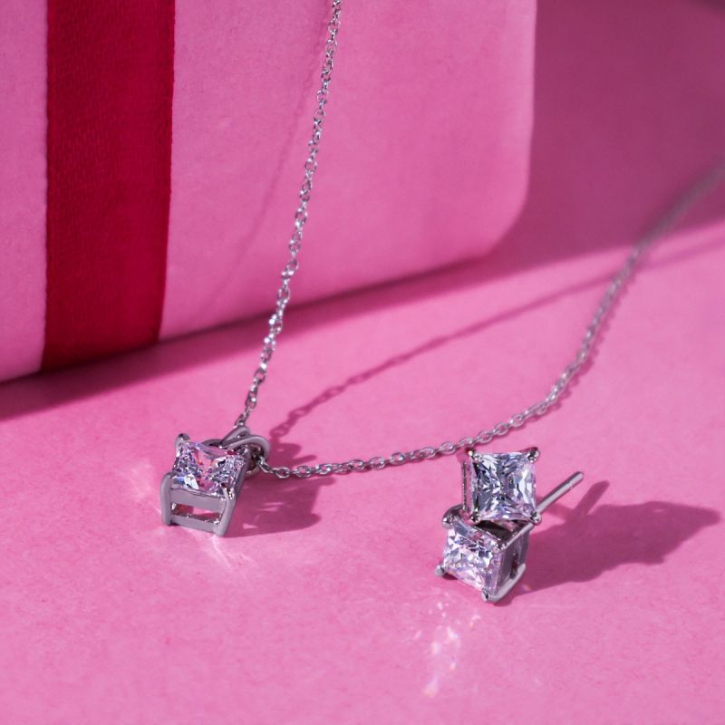 Sweet Treasure Silver Pendant Set