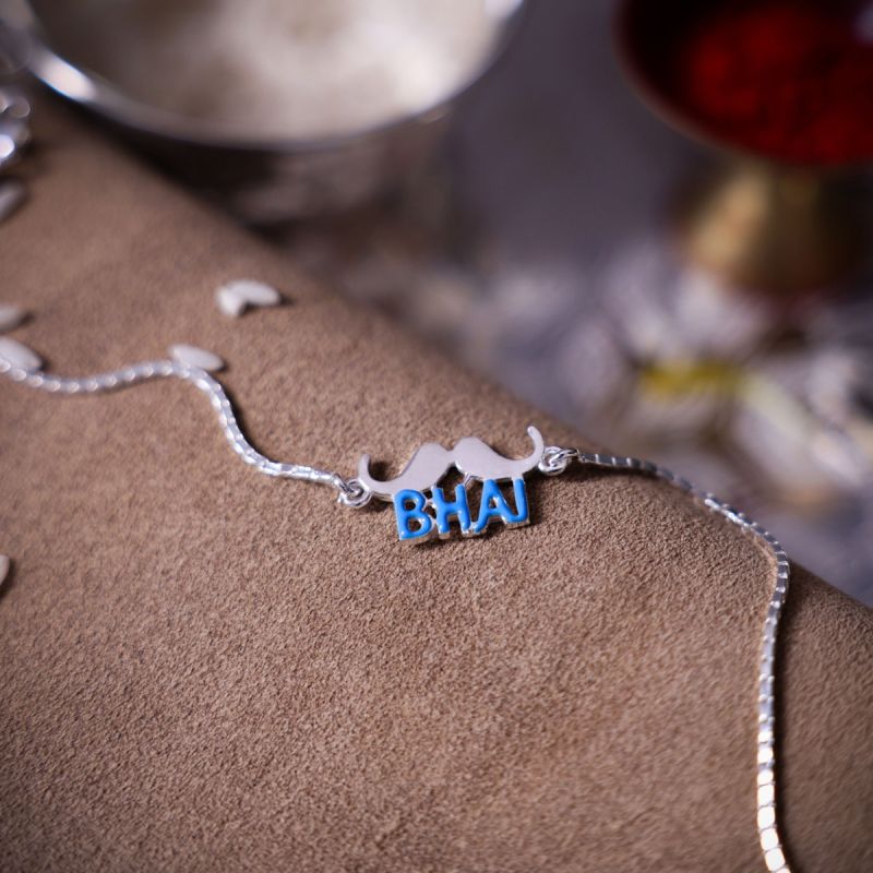 Macho Shine Silver Rakhi