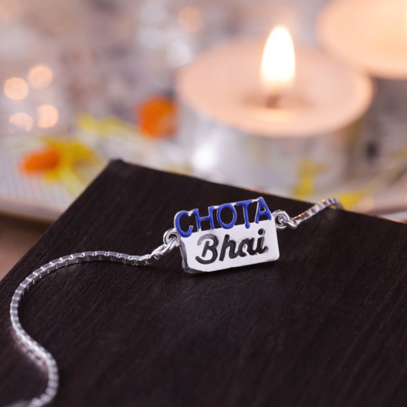 Joyful Connection Silver Rakhi