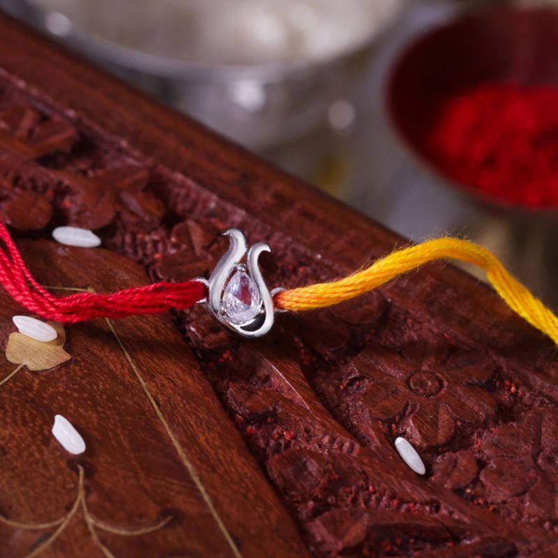 Emblem of Trust Silver Rakhi