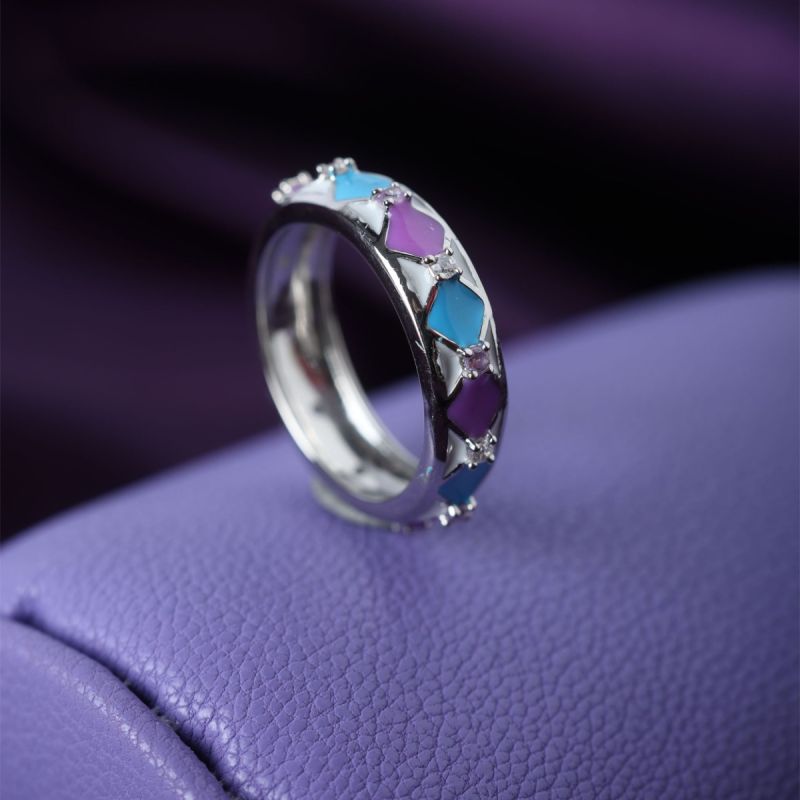 Peppy Pastel Enamel Ring